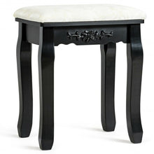 Load image into Gallery viewer, Vanity Stool Makeup Bench Dressing Stool-Black
