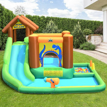 Load image into Gallery viewer, Inflatable Waterslide Bounce House Climbing Wall without Blower
