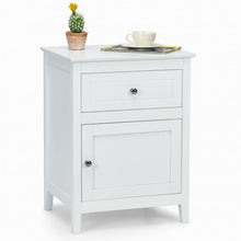 Load image into Gallery viewer, 2-Tier Accent Table with Spacious Tabletop-White
