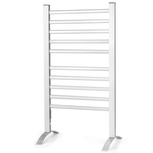 2-in-1 150W Freestanding and Wall-mounted Towel Warmer Drying Rack with Timer