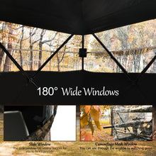 Load image into Gallery viewer, 3 Person Hunting camouflage Surround View Tent with Slide Mesh Window
