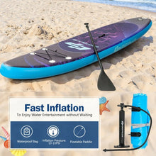 Load image into Gallery viewer, 11&#39; Inflatable Stand Up Paddle Board Surfboard with Bag Aluminum Paddle Pump-L
