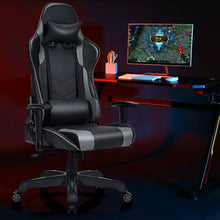 Load image into Gallery viewer, Massage Gaming Recliner  with Lumbar Support-Black
