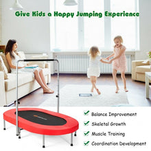 Load image into Gallery viewer, Foldable Double Mini Kids Fitness Rebounder Trampoline-Red
