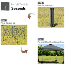 Load image into Gallery viewer, 10&#39;x10&#39; Outdoor Commercial Pop up Canopy Tent-Gray
