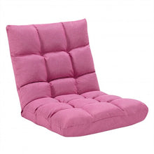 Load image into Gallery viewer, 14-Position Adjustable Folding Lazy Gaming Sofa-Pink
