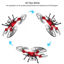 Load image into Gallery viewer, Syma X8HG 2.4Ghz 4CH 6-Axis Gyro RC Quadcopter Drone HD Camera RTF-Red
