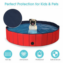 Load image into Gallery viewer, 63&quot; Foldable Portable Leakproof Kiddie Bathing Tub-Red
