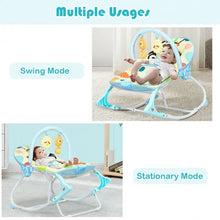 Load image into Gallery viewer, Adjustable Toddler Swing Bouncer &amp; Rocker-Blue
