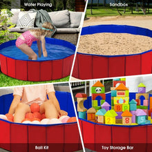 Load image into Gallery viewer, 48&quot; Foldable Kiddie Pool Kids Bath Tub
