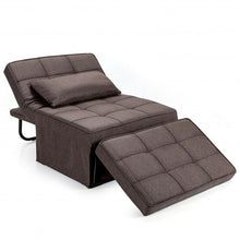 Load image into Gallery viewer, Sofa Bed 4 in 1 Multi-Function Convertible Sleeper Folding footstool-Coffee
