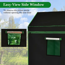 Load image into Gallery viewer, Mylar Hydroponic Grow Tent Roof Cube with Zipped Doors  Observation Windows and Vents -60 x 60 x 72 inch
