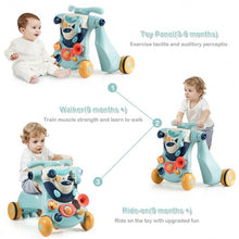 Load image into Gallery viewer, 2-in-1 Baby Walker with Activity Center -Blue
