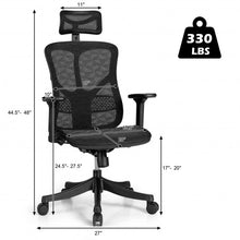 Load image into Gallery viewer, Ergonomic High Back Mesh Adjustable Swivel Office Chair-Black
