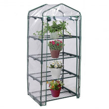 Load image into Gallery viewer, Outdoor Portable Mini 4 Shelves Greenhouse
