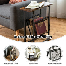 Load image into Gallery viewer, Industrial Rustic Mesh End Side Table
