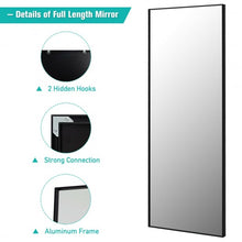 Load image into Gallery viewer, 59&#39;&#39;Full Length Mirror Large Rectangle Bedroom Mirror-Black
