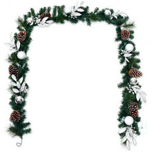 Load image into Gallery viewer, 9ft Pre-Lit Artificial Christmas Garland with LED Lights
