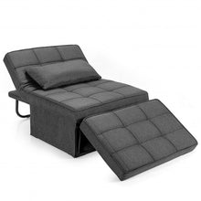 Load image into Gallery viewer, Sofa Bed 4 in 1 Multi-Function Convertible Sleeper Folding footstool-Gray
