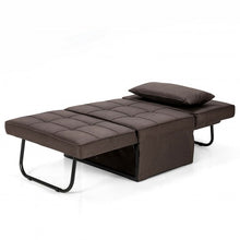 Load image into Gallery viewer, Sofa Bed 4 in 1 Multi-Function Convertible Sleeper Folding footstool-Coffee
