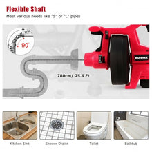 Load image into Gallery viewer, 18V Cordless Plumbing Cleaner Drain Snake Auger Drill
