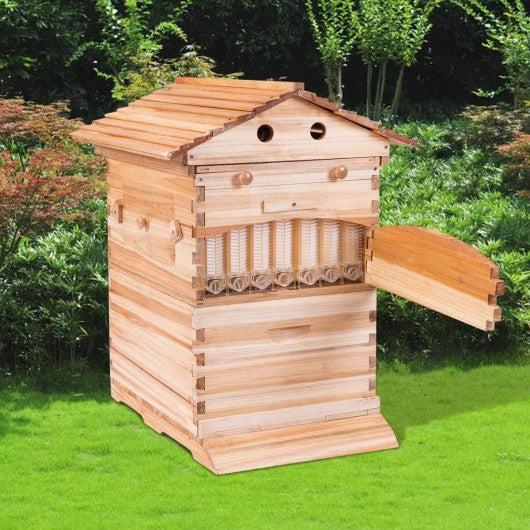 Beehive Frames Wooden House Bulk Automatic Honey Box Kit-A