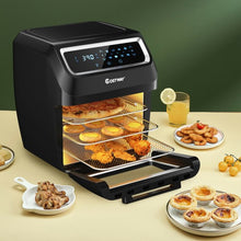 Load image into Gallery viewer, 1700W Electric Air Fryer Oven 8-In-1 Barbecue Dryer with Accessories-Black
