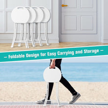 Load image into Gallery viewer, Set of 4 18&quot; Collapsible Round Stools with Handle
