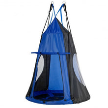 Load image into Gallery viewer, Kids Hanging Chair Swing Tent Set-Blue
