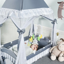 Load image into Gallery viewer, Portable Baby Playpen Crib Cradle with Carring Bag-Gray
