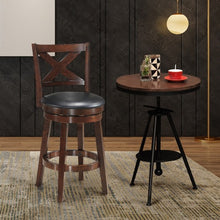 Load image into Gallery viewer, Swivel Counter Height X-back Upholstered Dining Chair-24&quot;
