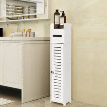 Load image into Gallery viewer, Small Bathroom Storage Corner Floor Cabinet-White
