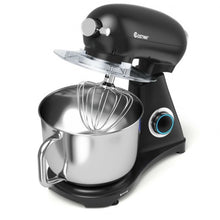 Load image into Gallery viewer, 7 Quart 800W 6-Speed Electric Tilt-Head Food Stand Mixer-Black
