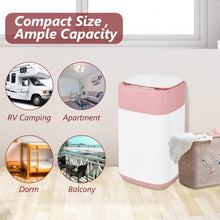 Load image into Gallery viewer, 8lbs Portable Fully Automatic Washing Machine with Drain Pump-Pink
