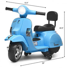 Load image into Gallery viewer, 6V Kids Ride On Vespa Scooter Motorcycle for Toddler-Dark Blue
