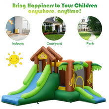 Load image into Gallery viewer, Kids Inflatable Jungle Bounce House Castle with Blower
