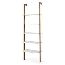 Load image into Gallery viewer, 5-Tier Metal Frame Ladder Shelf -Golden
