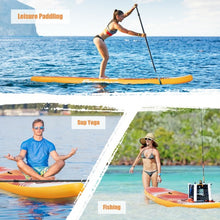 Load image into Gallery viewer, 11&#39; Inflatable Stand Up board with Aluminum Paddle Pump
