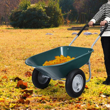 Load image into Gallery viewer, 2 Tire Wheelbarrow Garden Cart Heavy-duty Dolly Utility Cart
