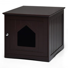 Load image into Gallery viewer, Sidetable Nightstand Weatherproof Multi-function Cat House-Brown
