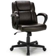 Load image into Gallery viewer, Adjustable Leather Executive Office Chair Computer Desk Chair with Armrest
