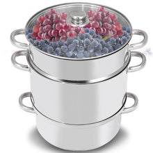 Load image into Gallery viewer, 11-Quart Stainless Steel Fruit Juicer Steamer
