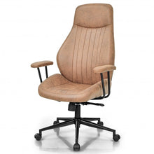 Load image into Gallery viewer, High Back Ergonomic Office Chair with Suede Fabric-Brown
