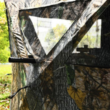 Load image into Gallery viewer, 3 Person Portable Pop-Up Ground Hunting Blind with Tie-downs
