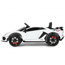 Load image into Gallery viewer, 12 V Licensed Lamborghini SVJ RC Kids Ride On Car with Trunk and Music-White
