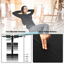 Load image into Gallery viewer, Folding Weight Bench Adjustable Sit-up Board Workout Slant Bench-Blue
