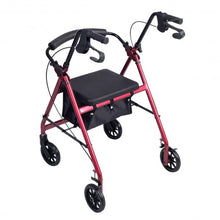 Load image into Gallery viewer, Rollator Walker with Curved Back &amp; Soft Seat
