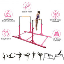 Load image into Gallery viewer, Kids Adjustable Width &amp; Height Gymnastics Parallel Bars
