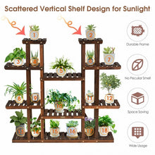 Load image into Gallery viewer, 6 Tier Wood Plant Stand Flower Shelf Rack Holder
