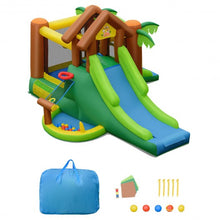 Load image into Gallery viewer, Kids Inflatable Jungle Bounce House Castle with Blower
